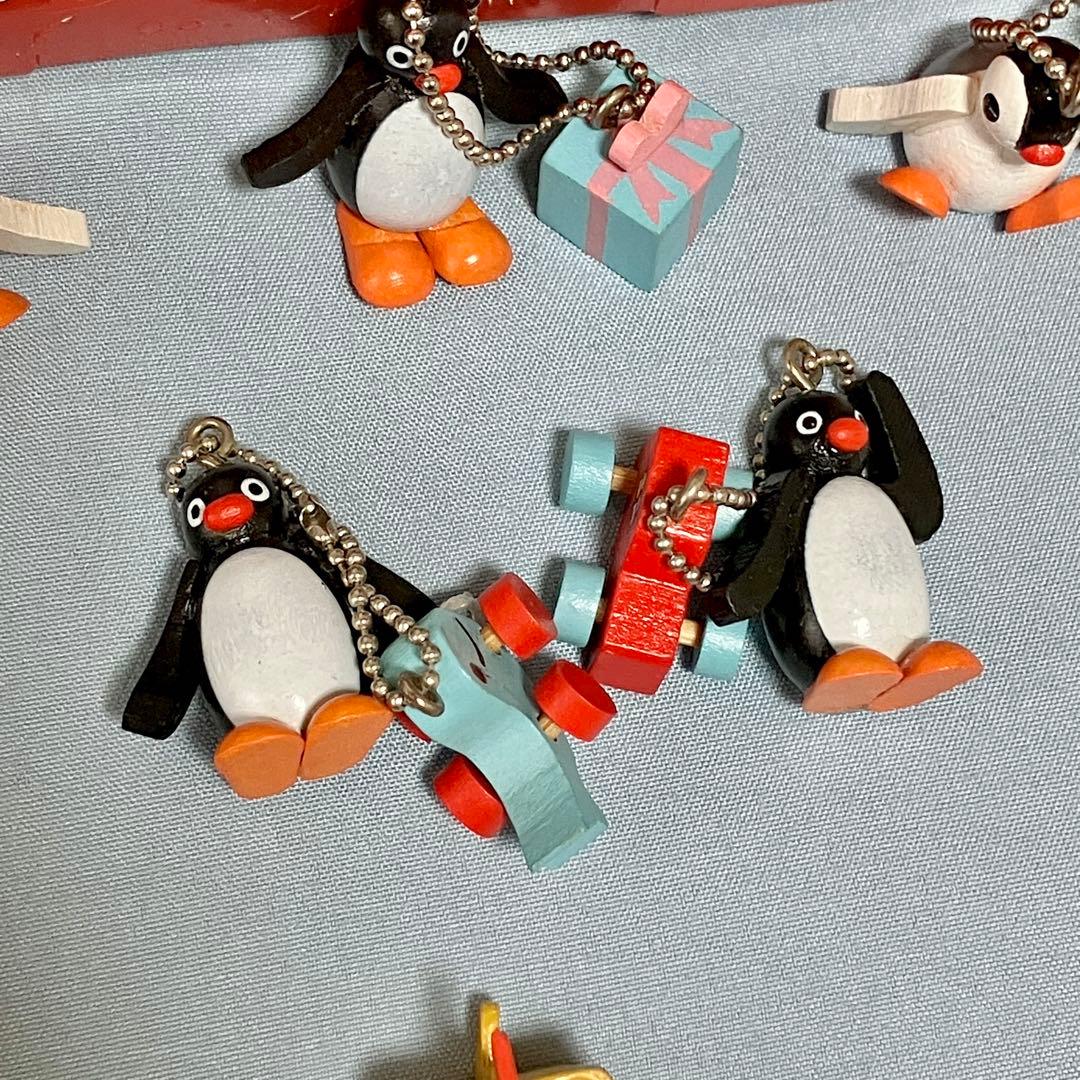 S*a様 ピングー　マスコットチャーム　キーホルダー　缶バッジ　おきあがりこぼし