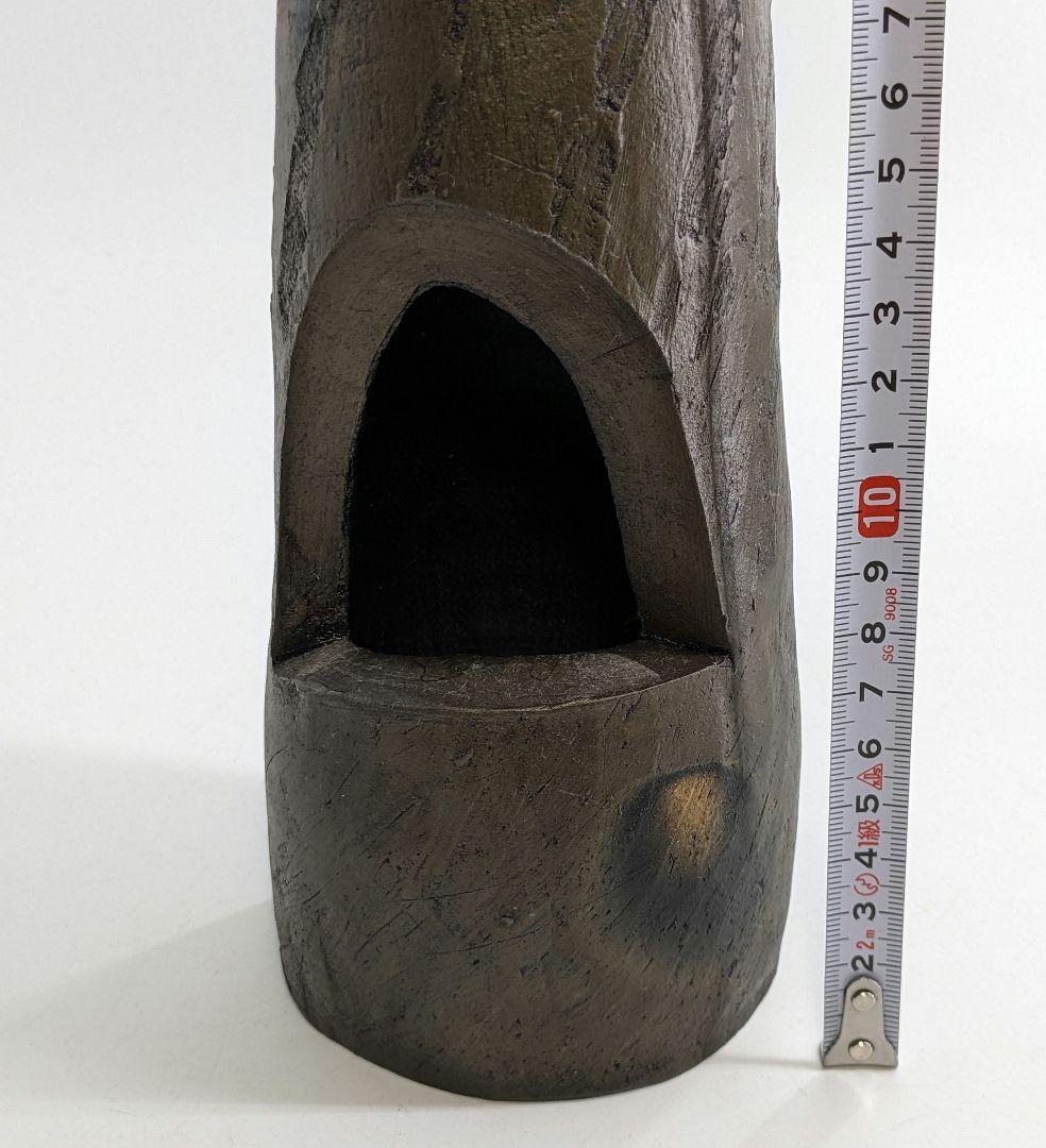 岡山県重要無形文化財 森陶岳 備前焼 花器 フラワーベース 花入 花瓶 華道具