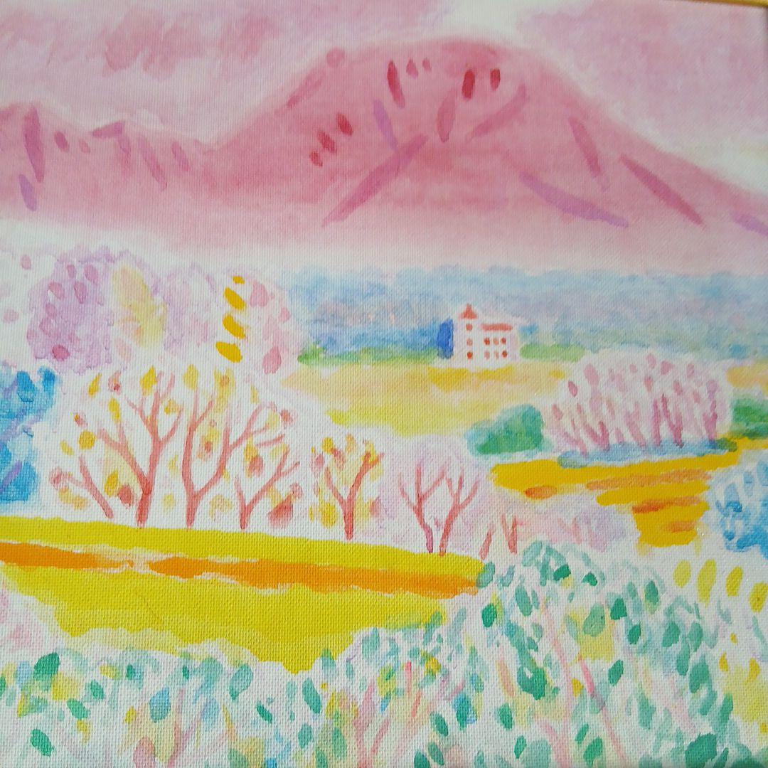 画人五十嵐二郎　軽井沢風景　額入り