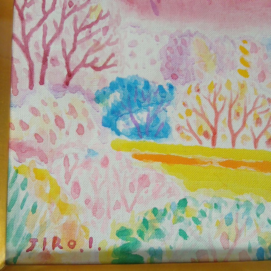 画人五十嵐二郎　軽井沢風景　額入り