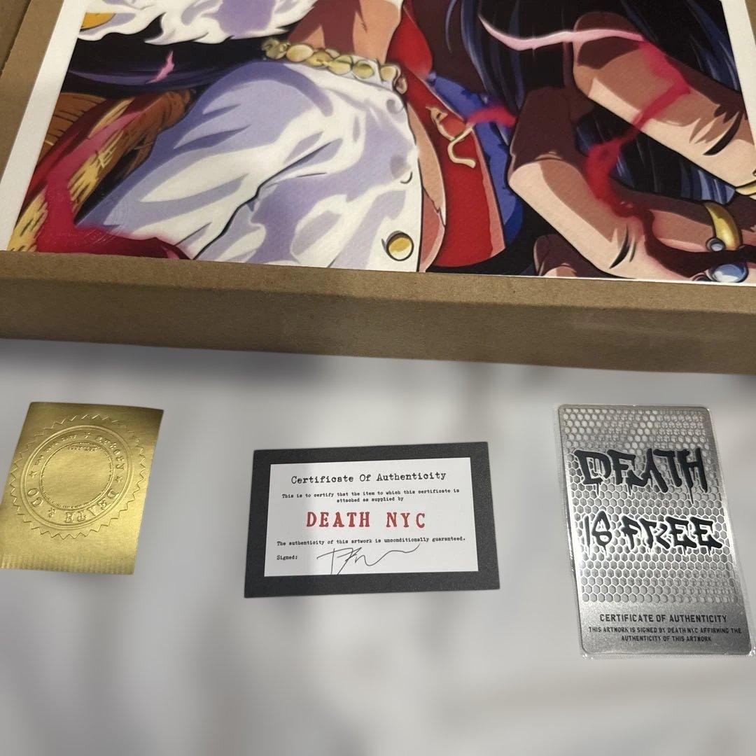 death nyc 現代アートポスター　ワンピース　ニカ　ルフィ