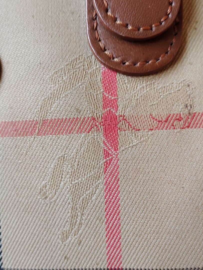 qhmirai　バーバリーズミニボストンバッグノバチェックシャードホース