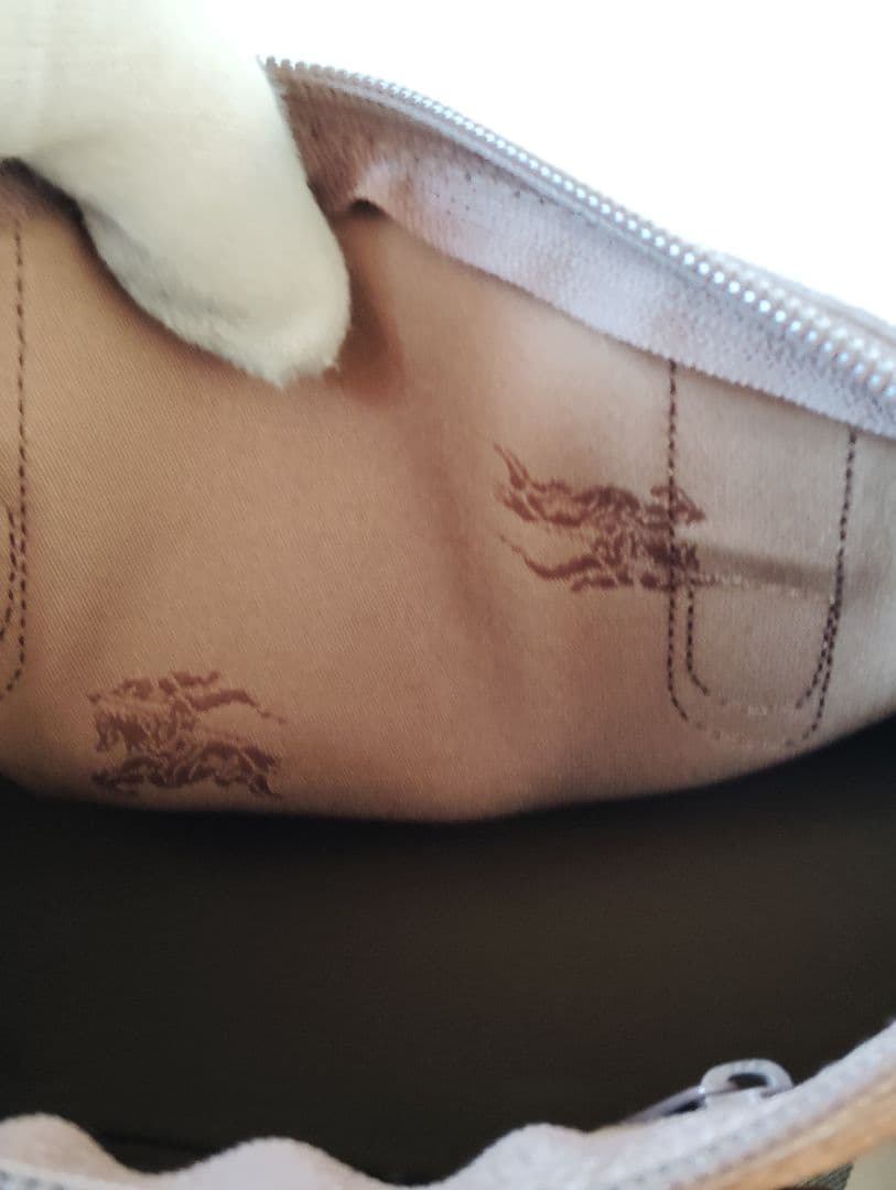 qhmirai　バーバリーズミニボストンバッグノバチェックシャードホース