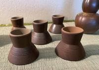 備前焼 酒器セット 徳利 2客 猪口 5客 共箱