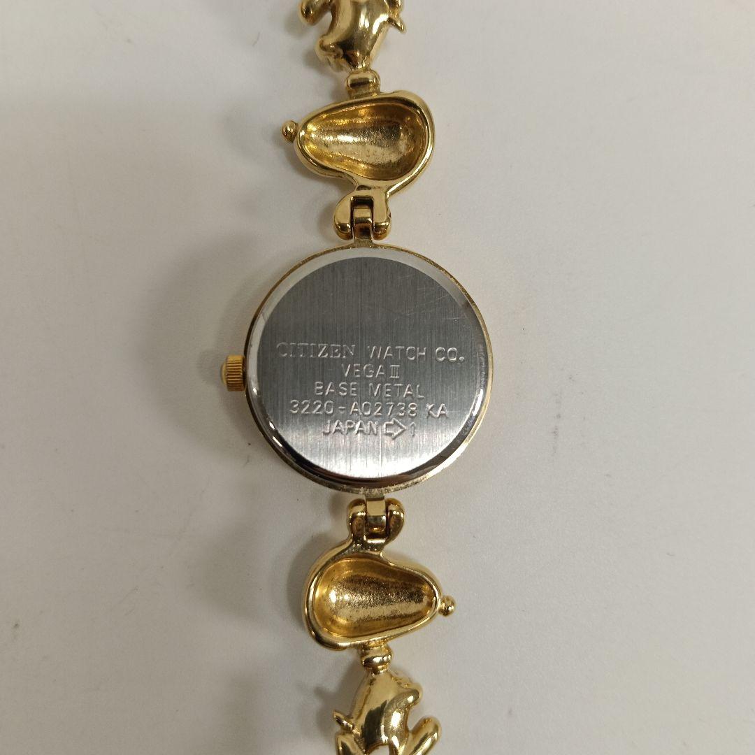 シチズン citizen SNOOPY ゴールド 腕時計 スヌーピー　上４