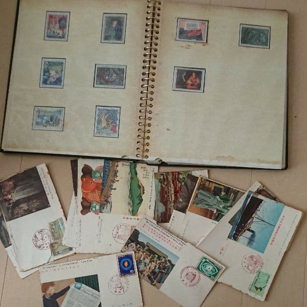 外国　切手　海外切手　古銭　ポストカード色々セット