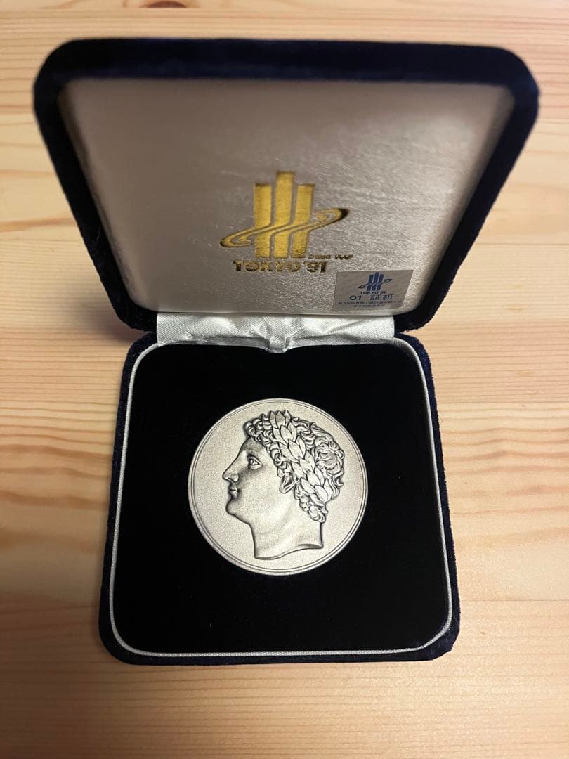 純銀　70g TOKYO’91 世界陸上 東京大会 1991年　公式記念メダル