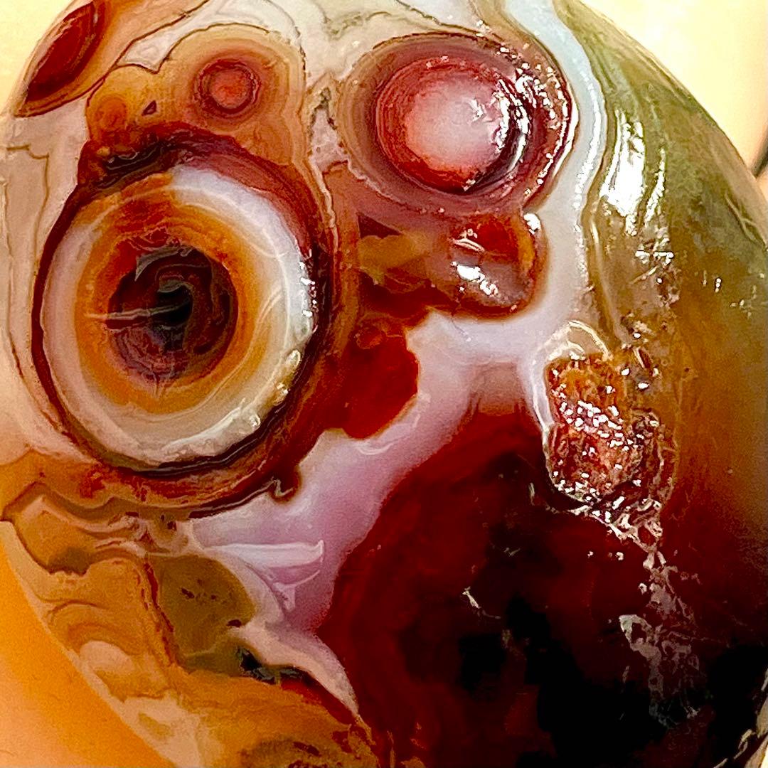 ゴビ瑪瑙 S696 天眼石 原石 鉱物