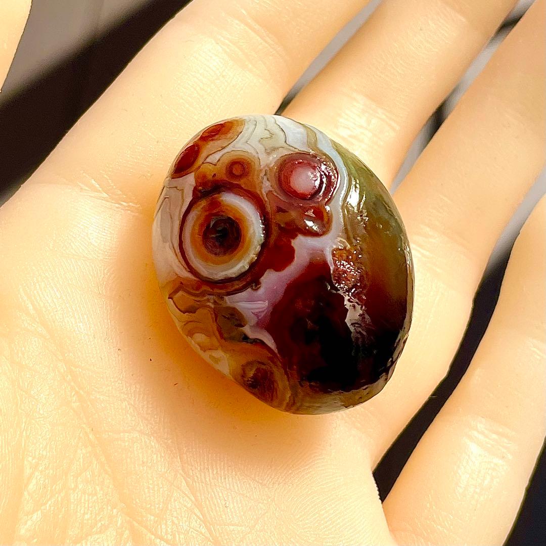 ゴビ瑪瑙 S696 天眼石 原石 鉱物