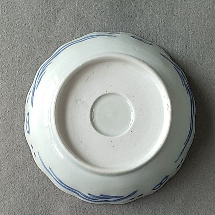 古伊万里波うさぎ文皿　古伊万里うさぎ文皿　古伊万里皿　古伊万里染付皿