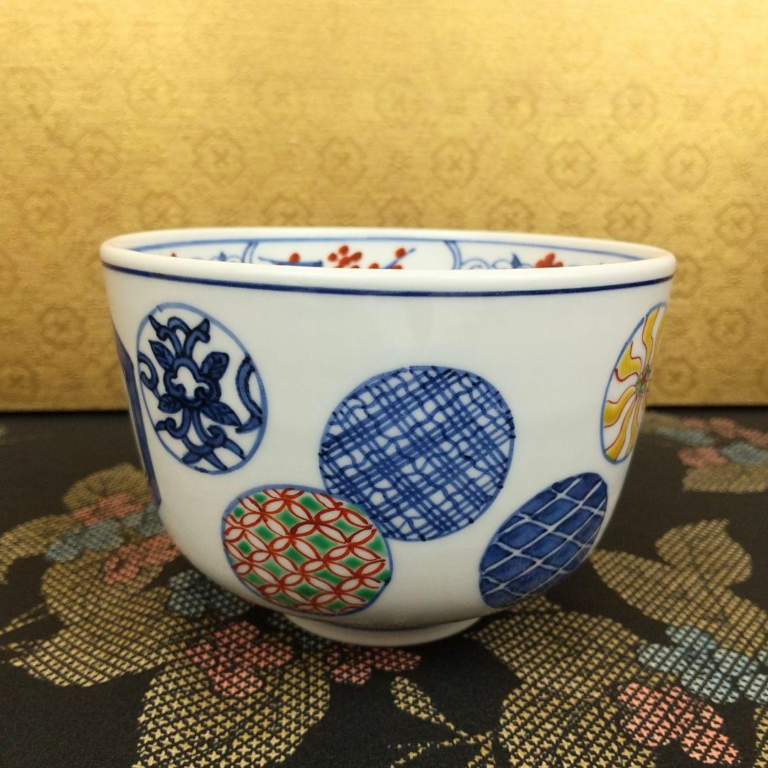 【お値下げしました！】茶道具　茶碗　五彩牧牛　紫翠釜　西村徳泉造