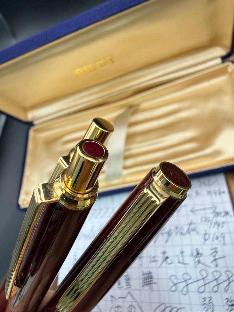 Pilot デラックス ウルシ 万年筆 ボールペン シャーペン セット