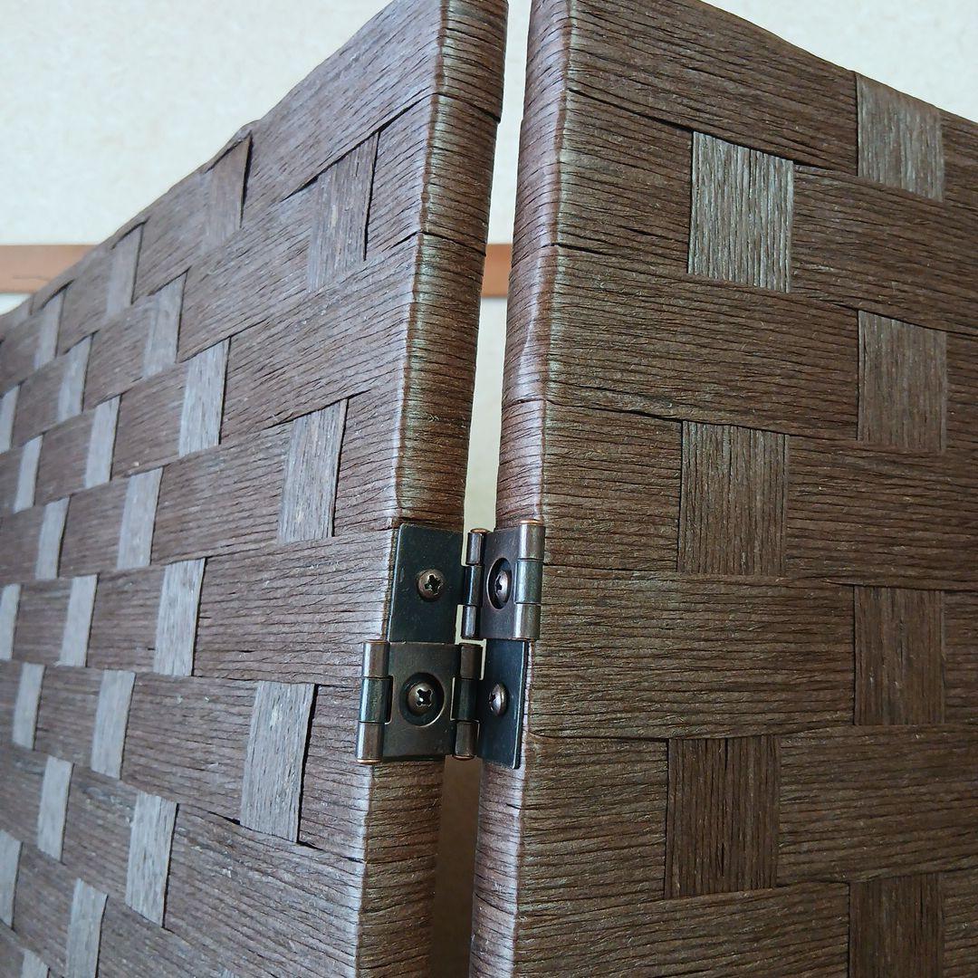 ◎レッドマスタード◎未使用品　パーテーション 　ブラウン　174cm 4連