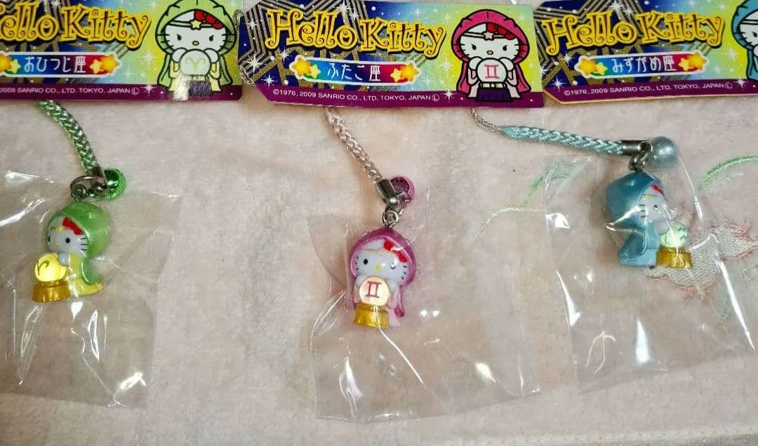 入手困難品 ご当地キティ 根付け 星座 占い師 レア 3点