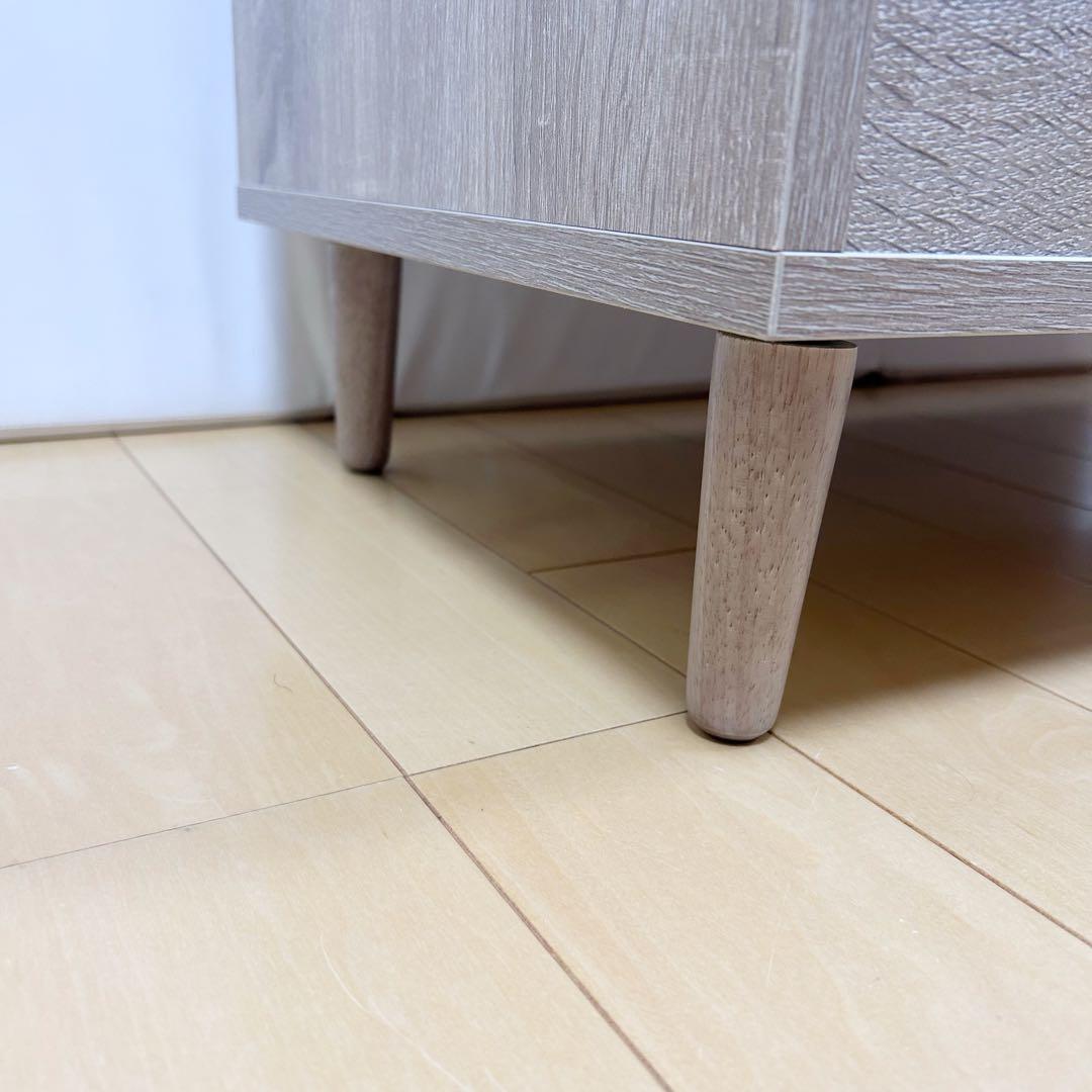 北欧木製ドレッサーテーブル 可動式ミラー付 2way ナチュラル　シャルムw85