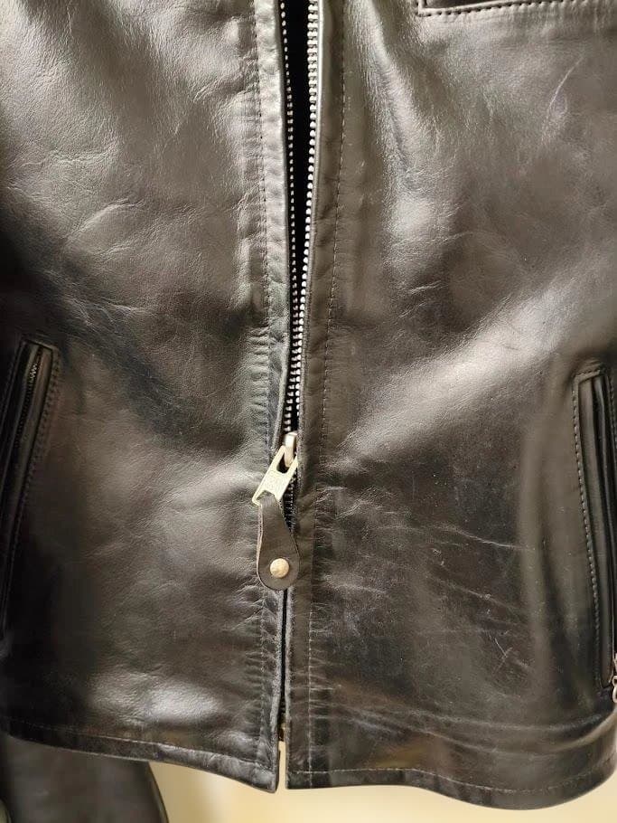 【美品】Schott 643 36 シングルライダース ボアライナー付トラッカー