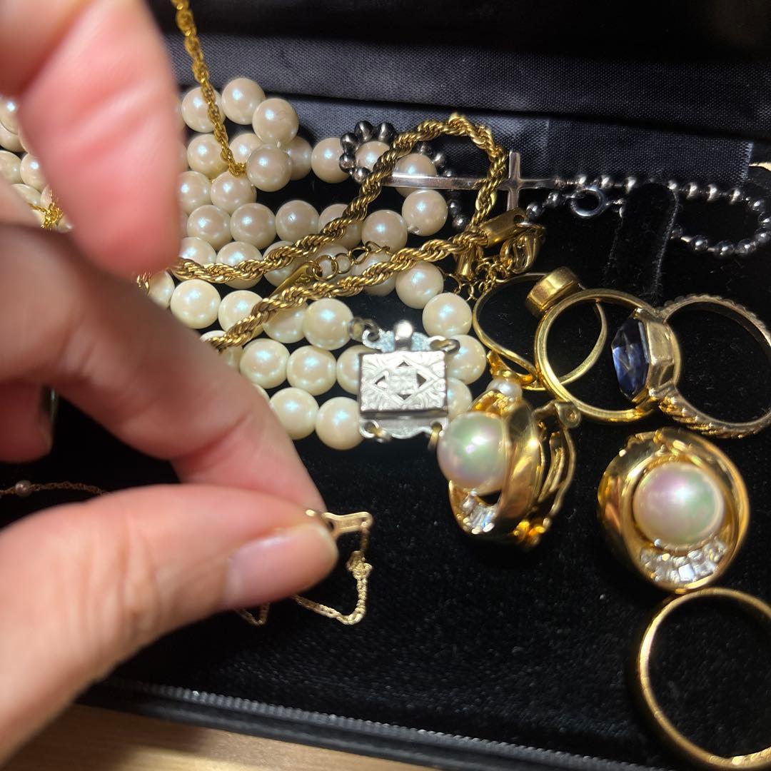 遺品生前整理アクセサリーセットまとめ売り K18など