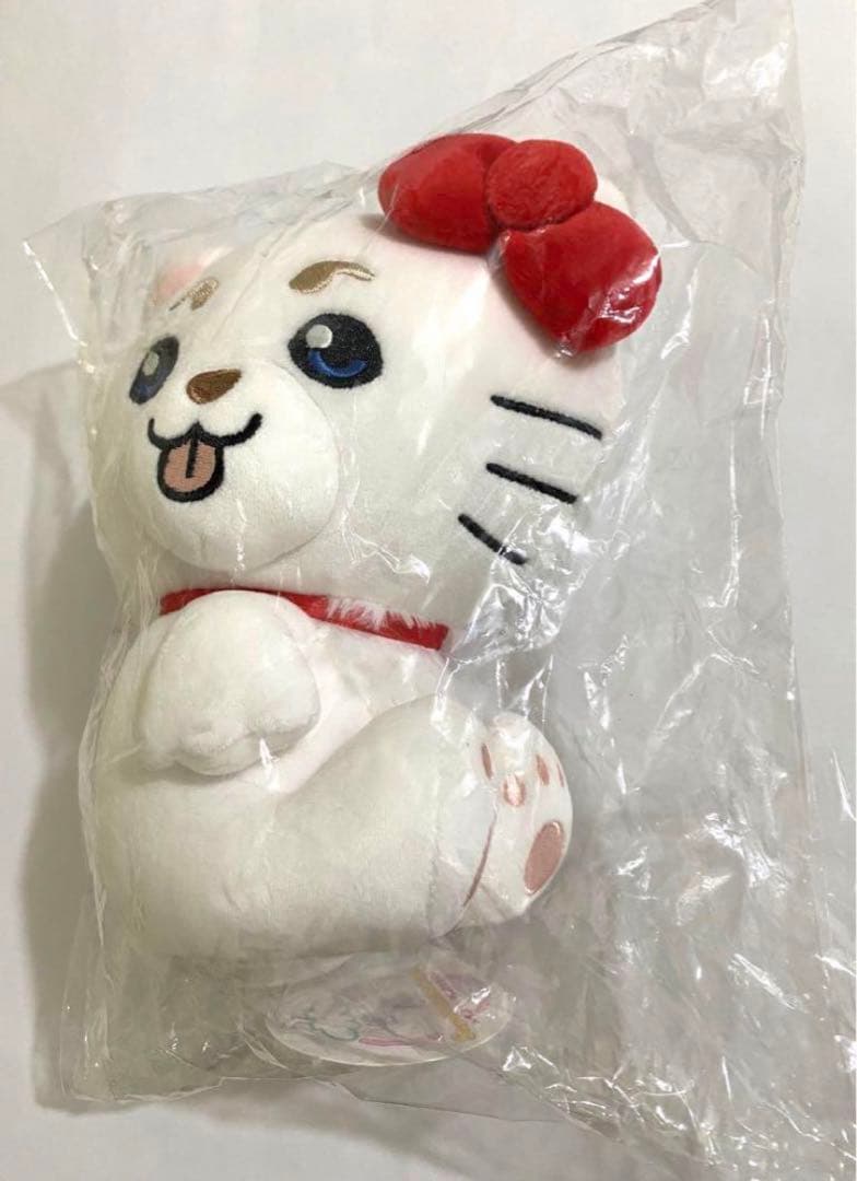 銀魂 サンリオ コラボ限定 定春 むにゅぐるみ ハローキティ ぬいぐるみ/未開封