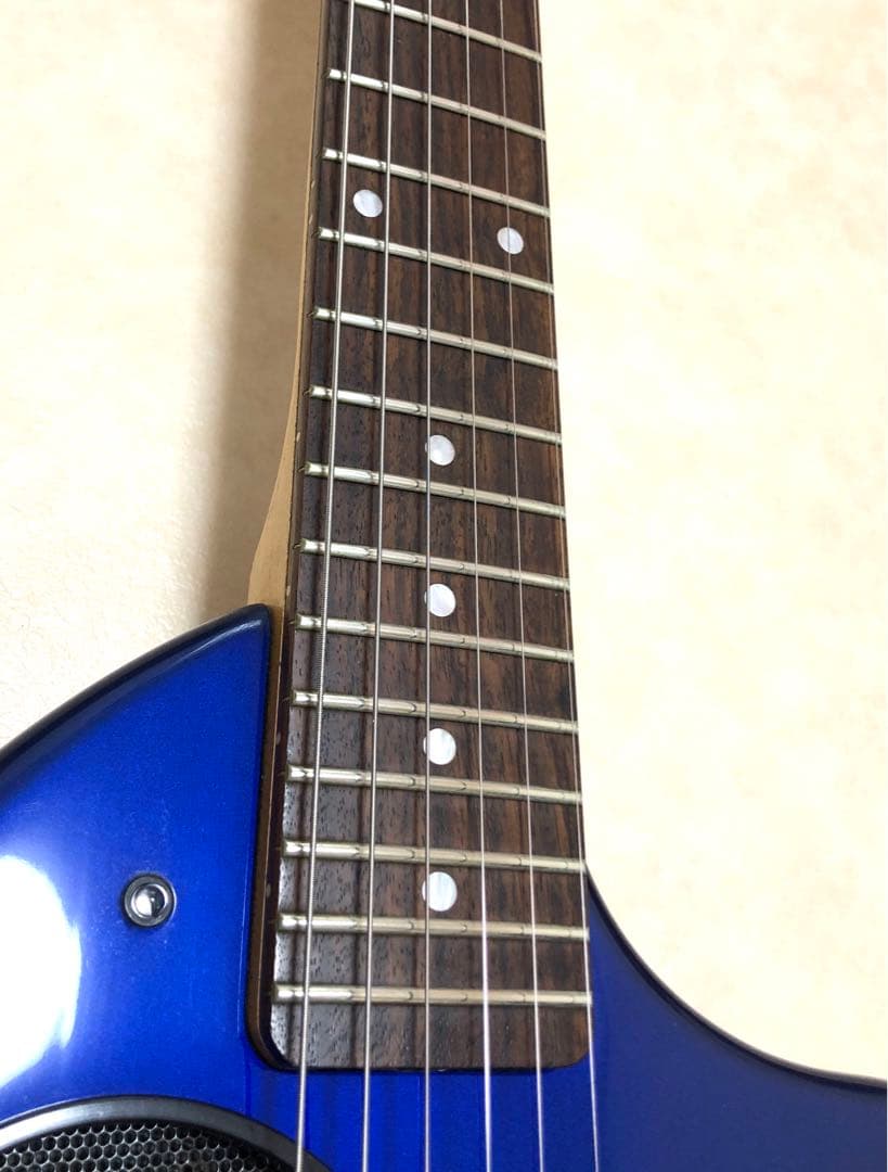 【美品】ZO-3C メタリックブルー アンプ内蔵ミニギター