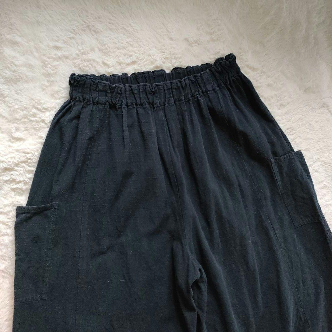 ヤンマ産業 YAMMA◎会津木綿キュロット ネイビー 濃紺