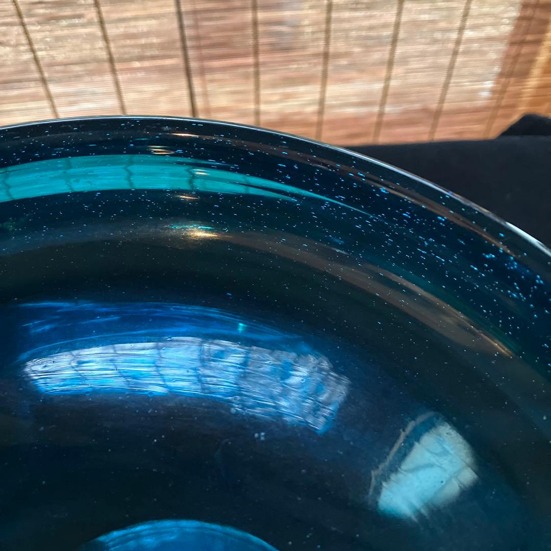 昭和初期　脚付鉢　ガラスコンポート