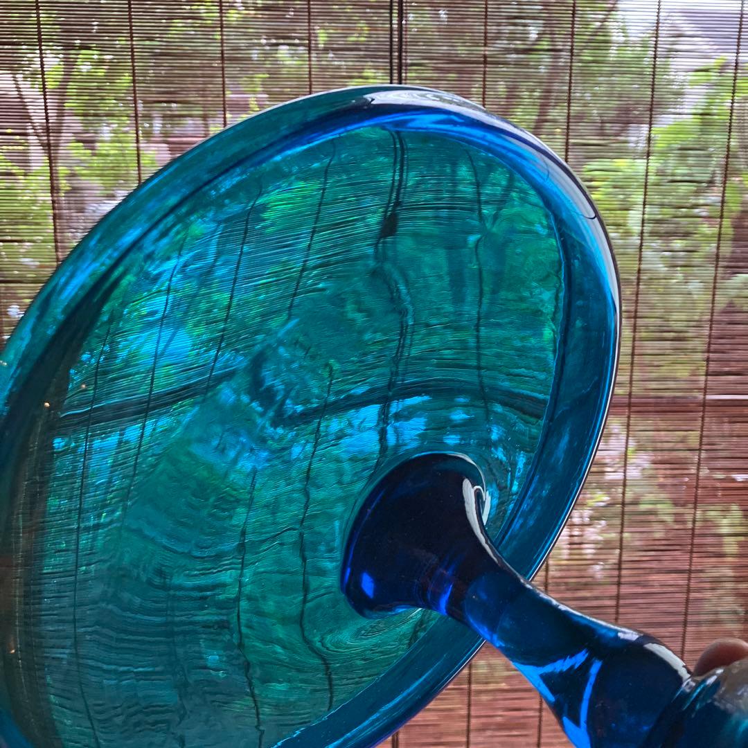 昭和初期　脚付鉢　ガラスコンポート