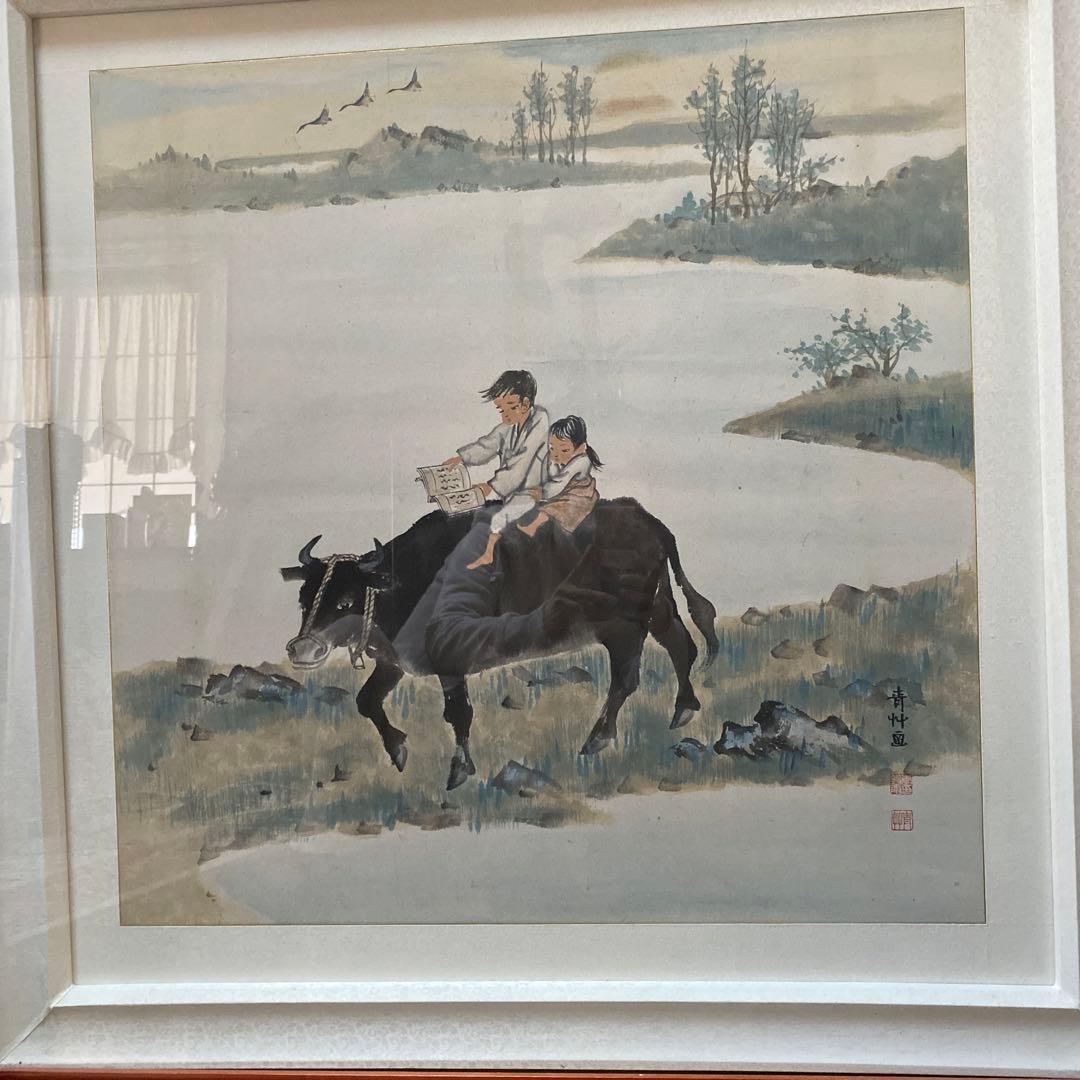 アンティーク　美術品　韓国　絵画