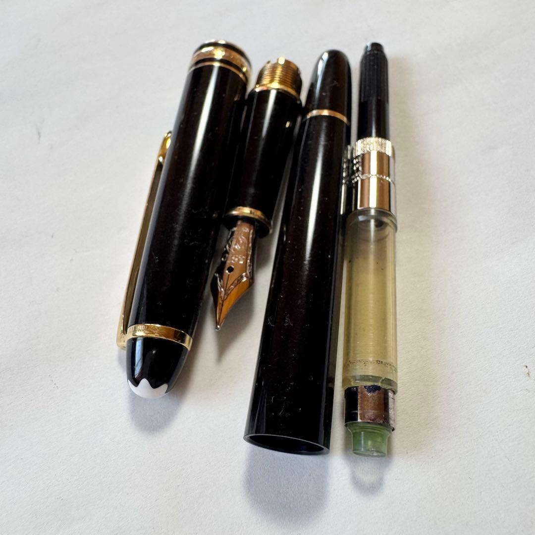 モンブラン万年筆　144 マイスターシュテュック 14K 585 コンバーター付