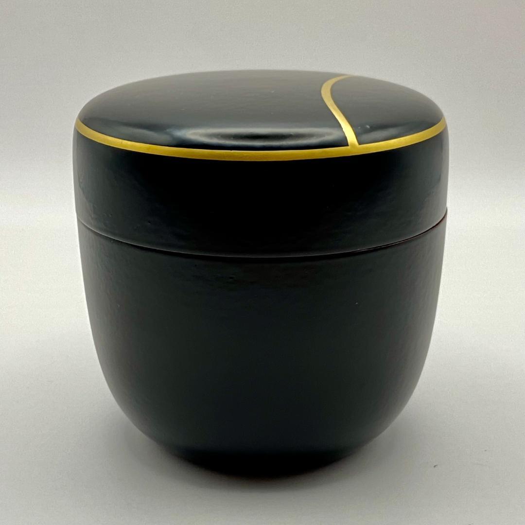 大棗 一閑塗 壺々　道場宗廣　共箱入　茶道具　薄茶器　漆芸　漆器　伝統工芸品