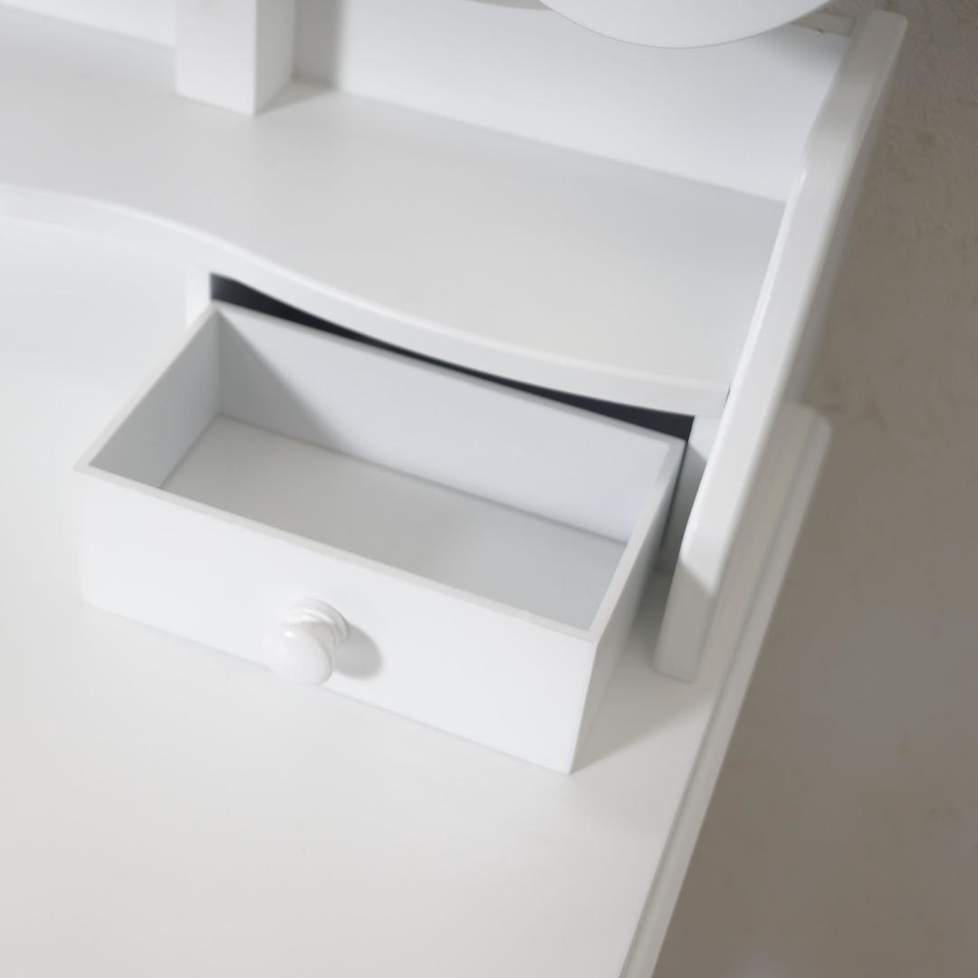 【新品・未使用】　女優ライト付き　　猫脚　ドレッサー＆チェアー　セット