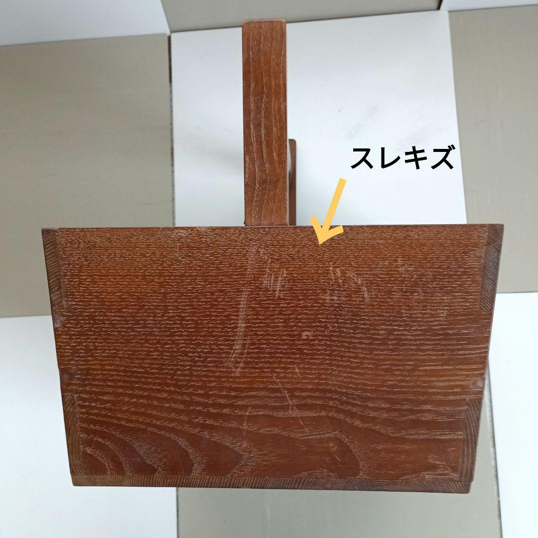 桑炭斗　茶道具　アンティーク インテリア　箱炭斗　美術品