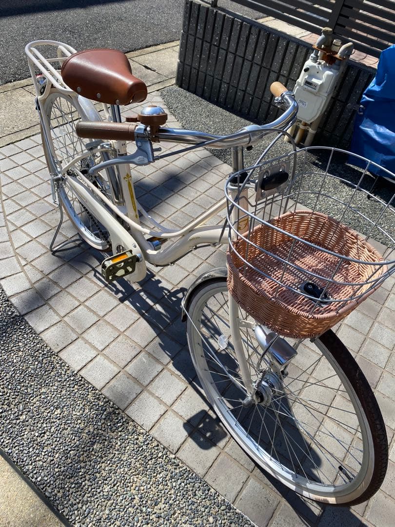 ジュニア自転車 24インチ　ホワイト　美品