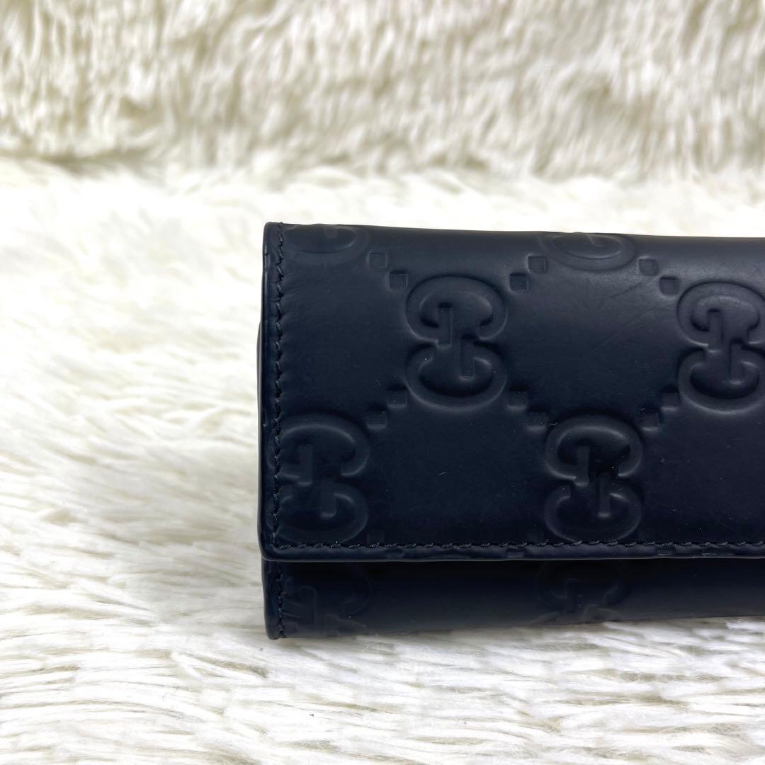極美品‼️GUCCI ６連キーケース　インターロッキング　GG柄　グッチシマ