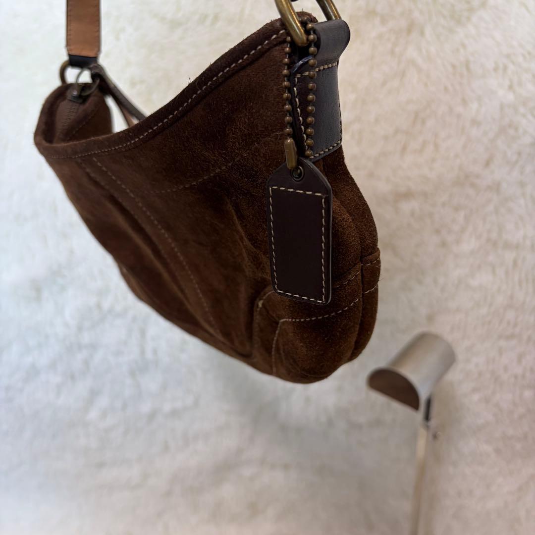 コーチ　coach スエード　ハンドバッグ