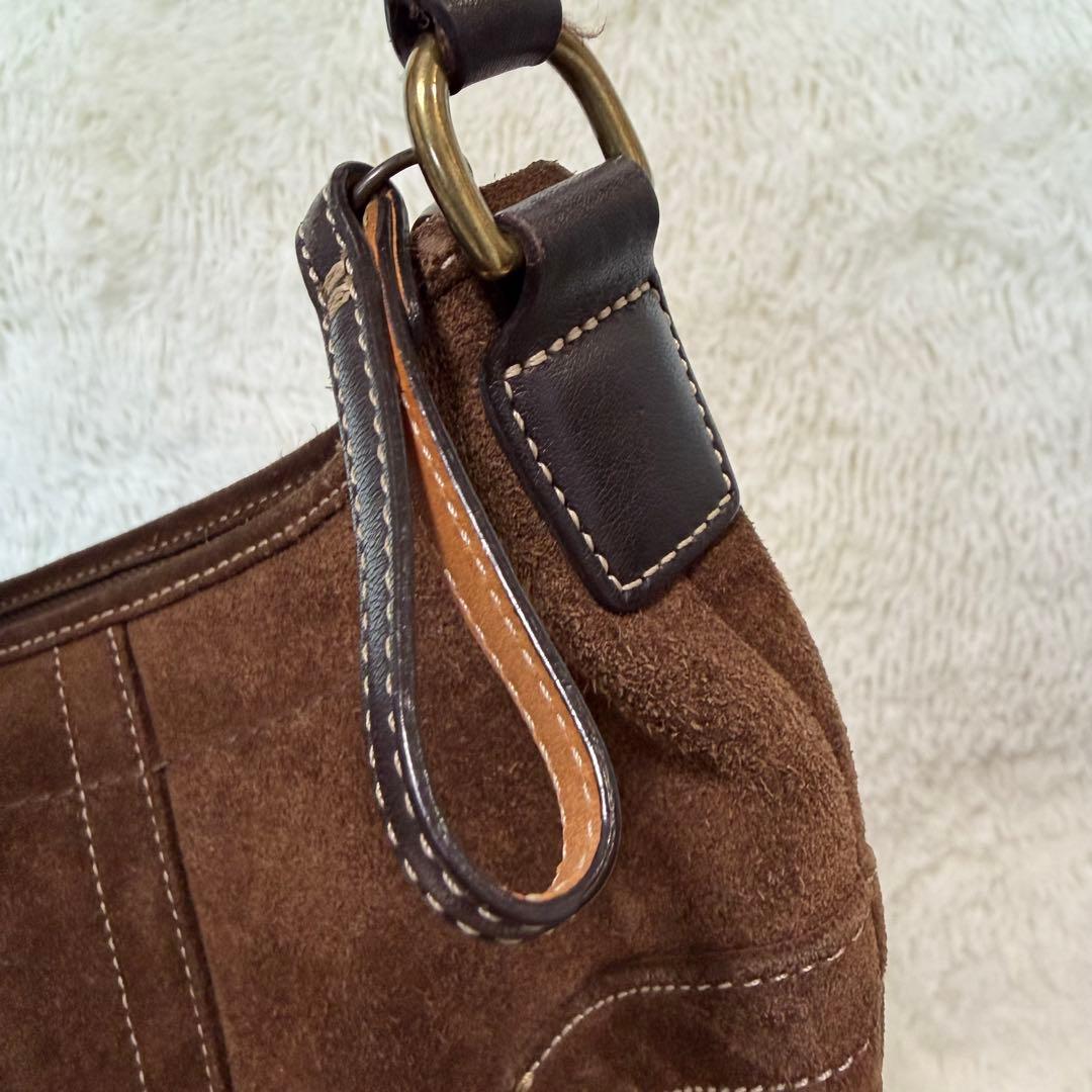 コーチ　coach スエード　ハンドバッグ