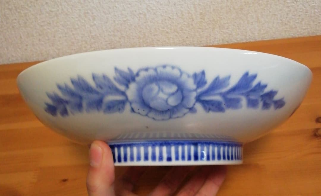 有田工業学校　鍋島　桜図　染付　皿　食器