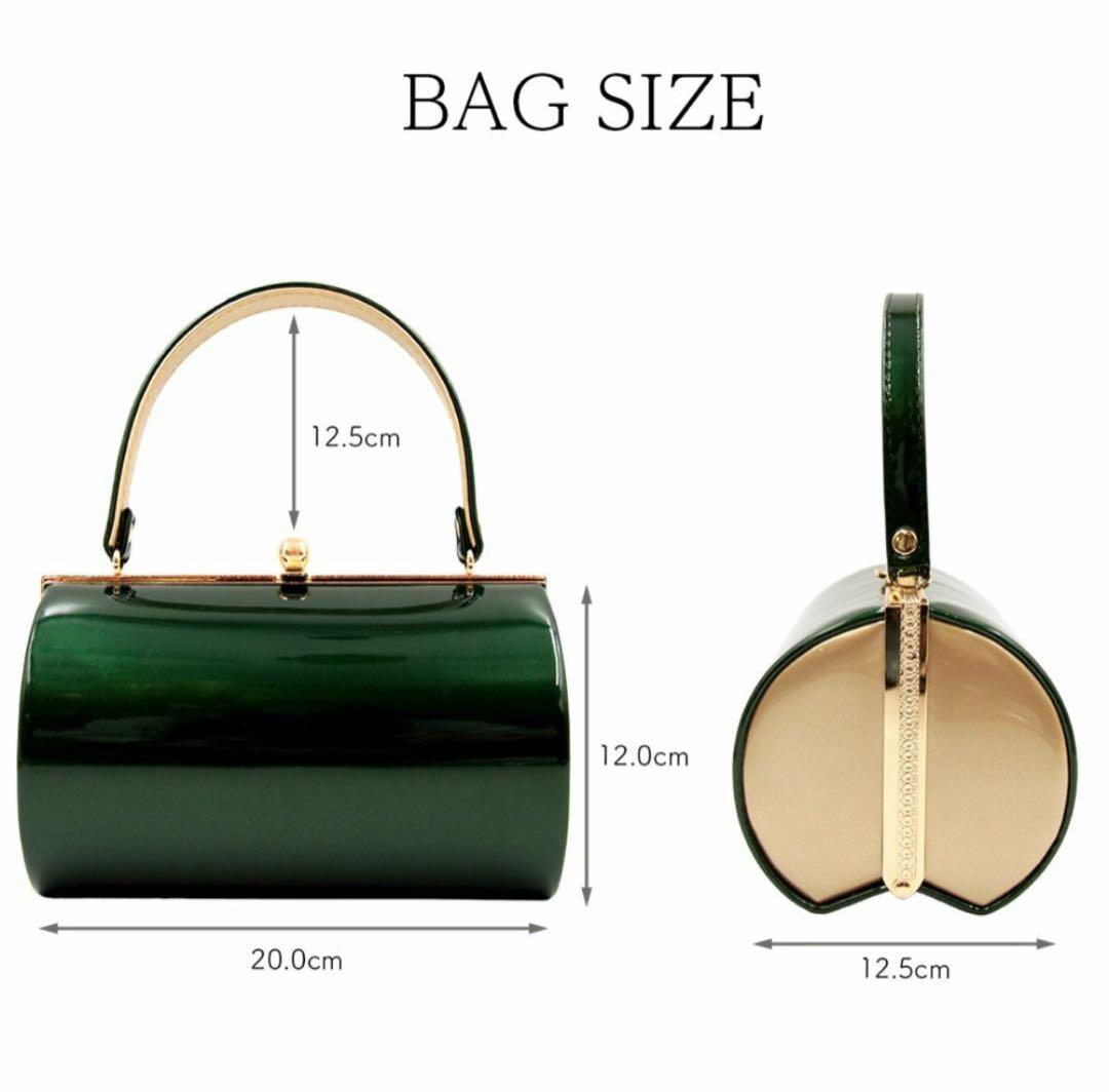 エナメル厚底草履バッグセット／シャンパンゴールド×ホワイト