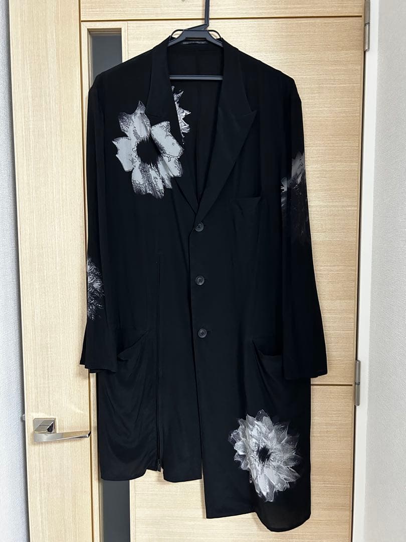 ヨウジヤマモト25ss シルク花柄ジャケット