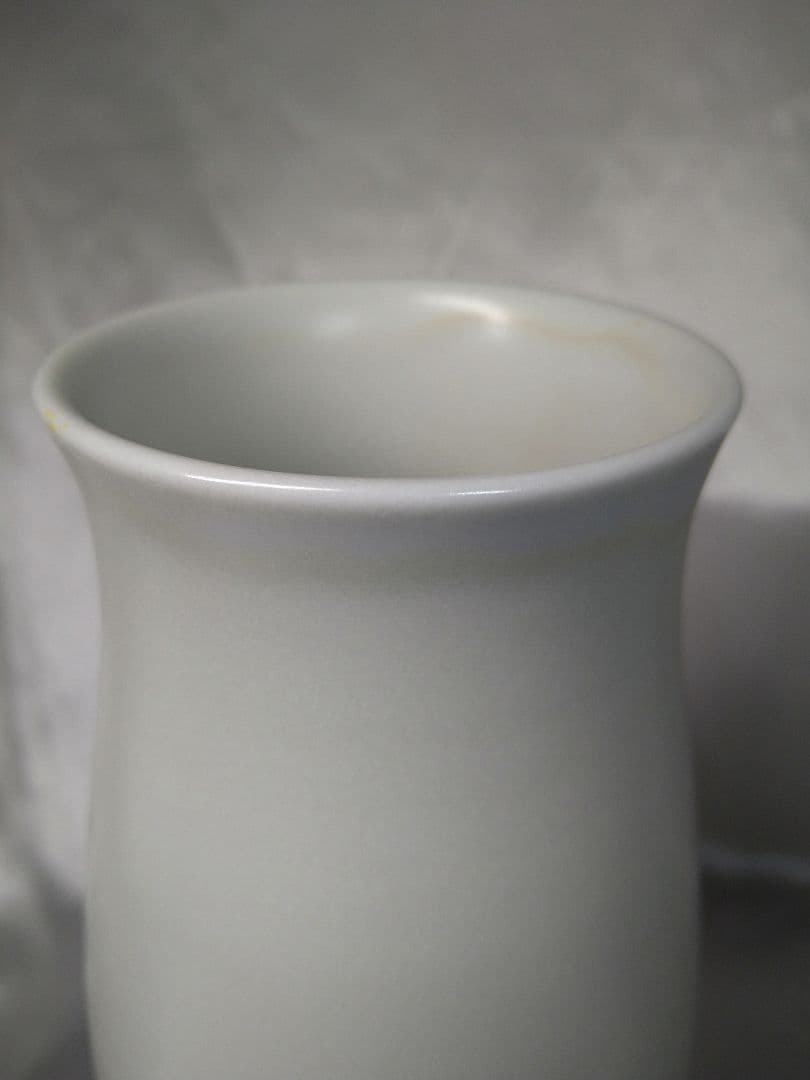 三代永澤永信 出石焼 永信窯 雪華釉 白磁 花器 花瓶 花入 美品