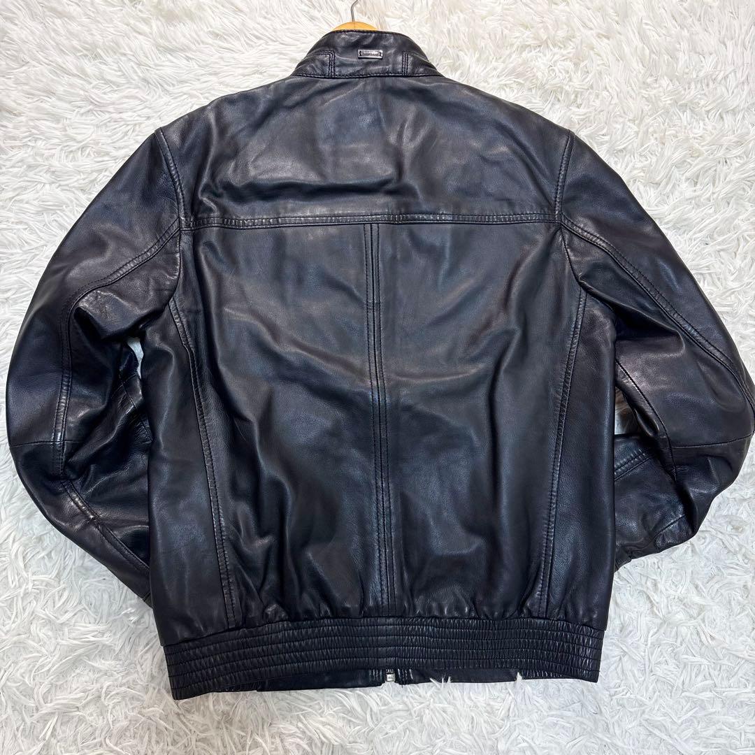 トミーフィルフィガー　ラムレザージャケット　ジップ