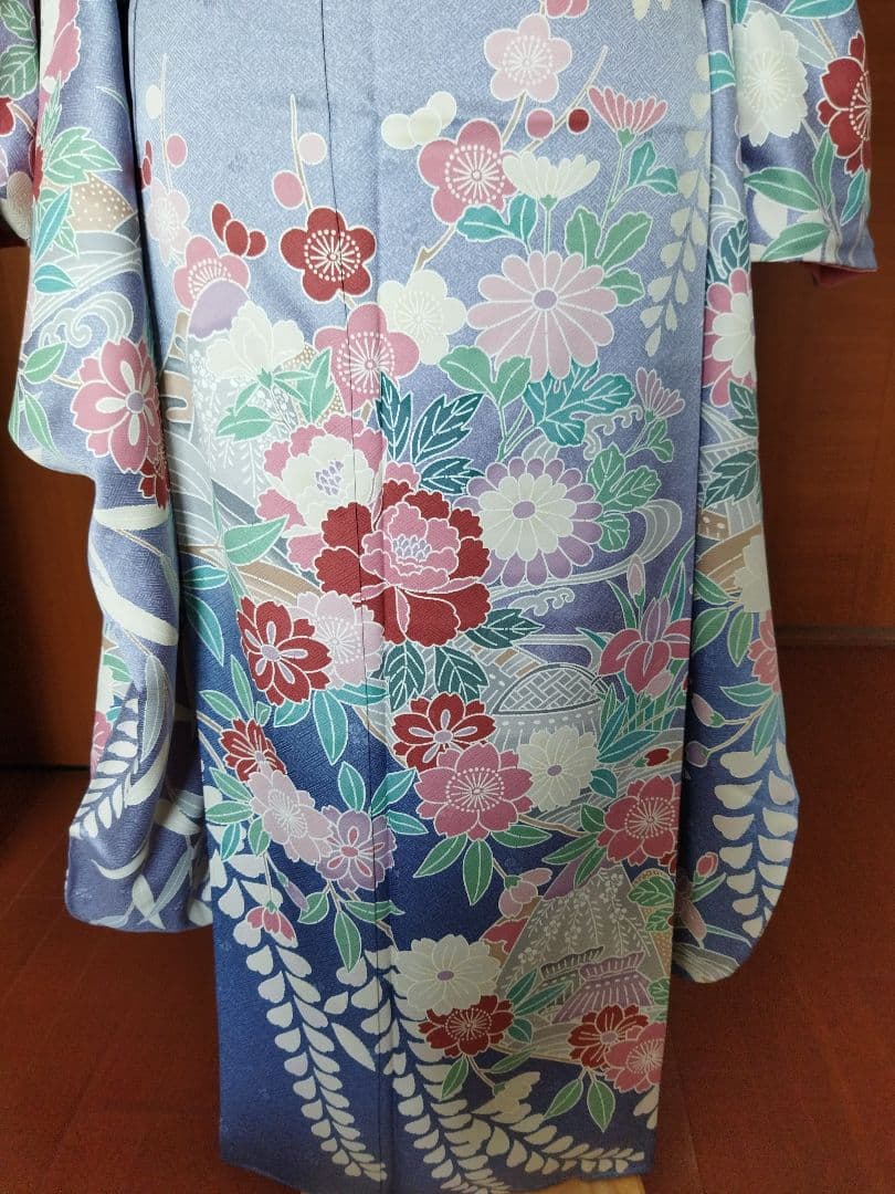 PPP様☆385.琥珀糖みたい　儚可愛い振袖7点セット　正絹　フルセット　成人式