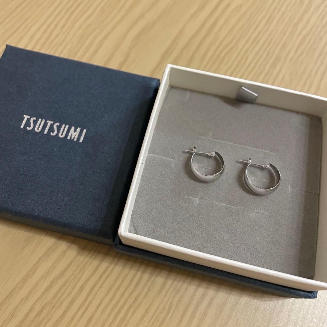 TSUTSUMI ツツミ フープピアス プラチナピアス