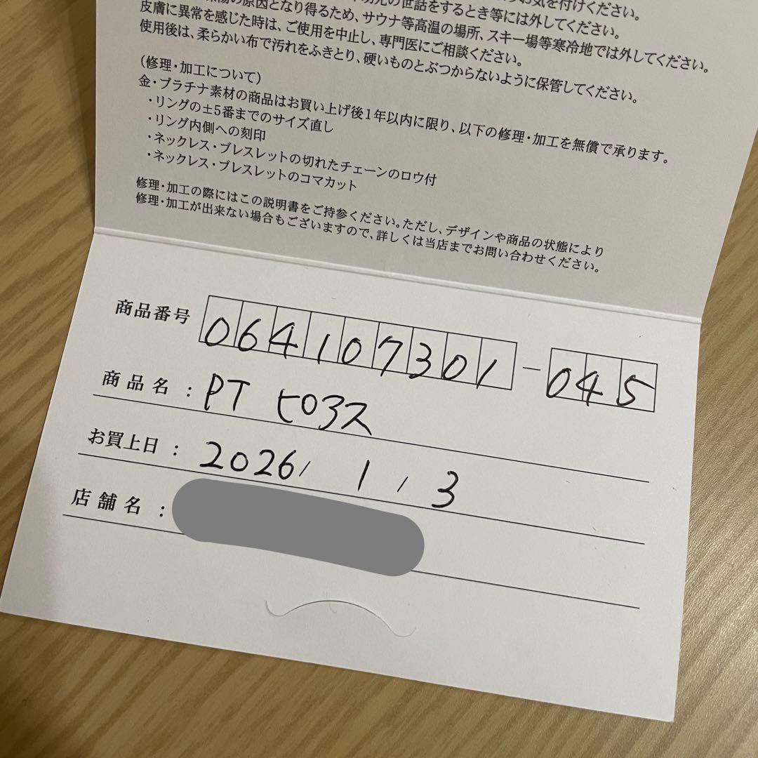 TSUTSUMI ツツミ フープピアス プラチナピアス