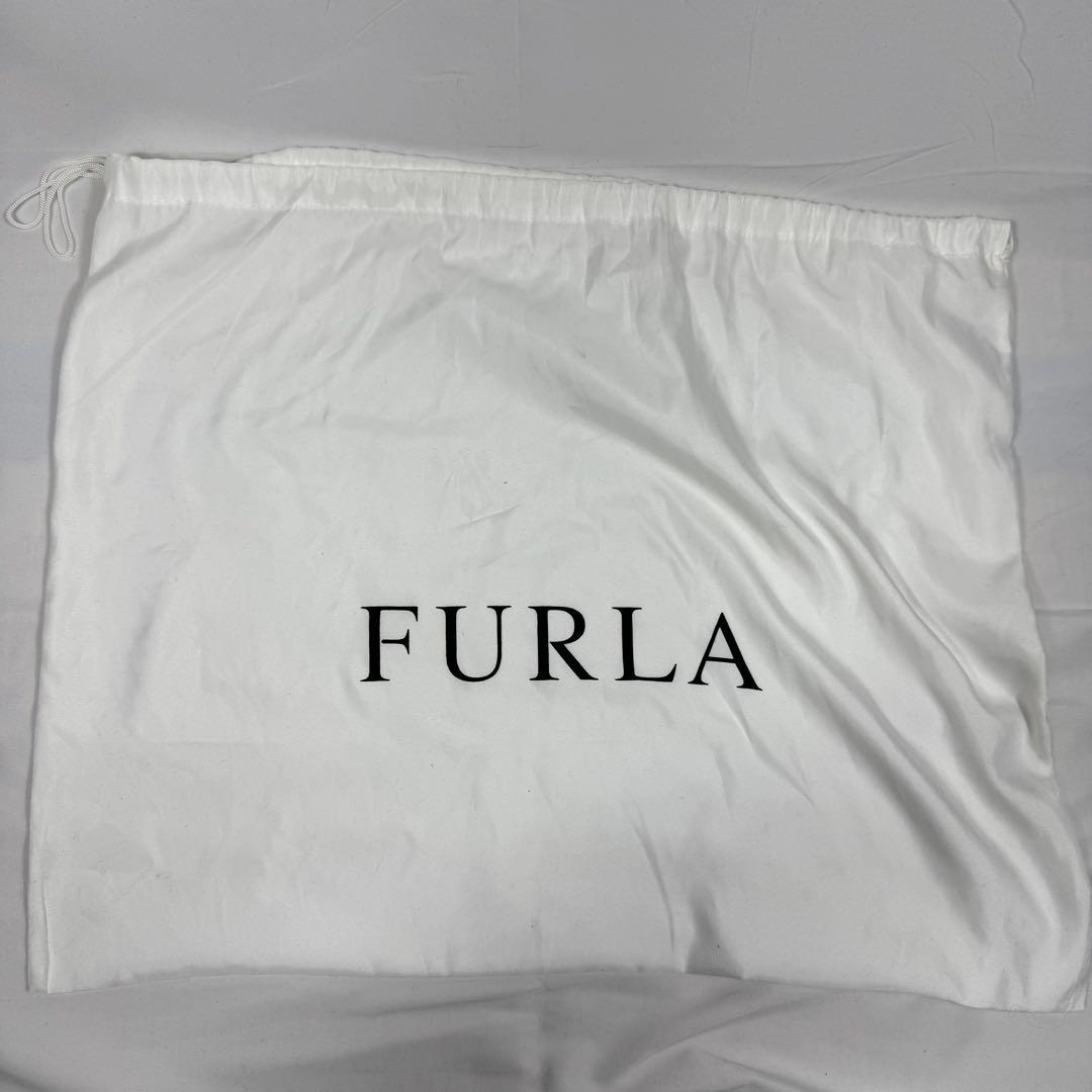 【極美品】FURLA パイパー M 2way ハンドバッグ ショルダーバッグ 黒