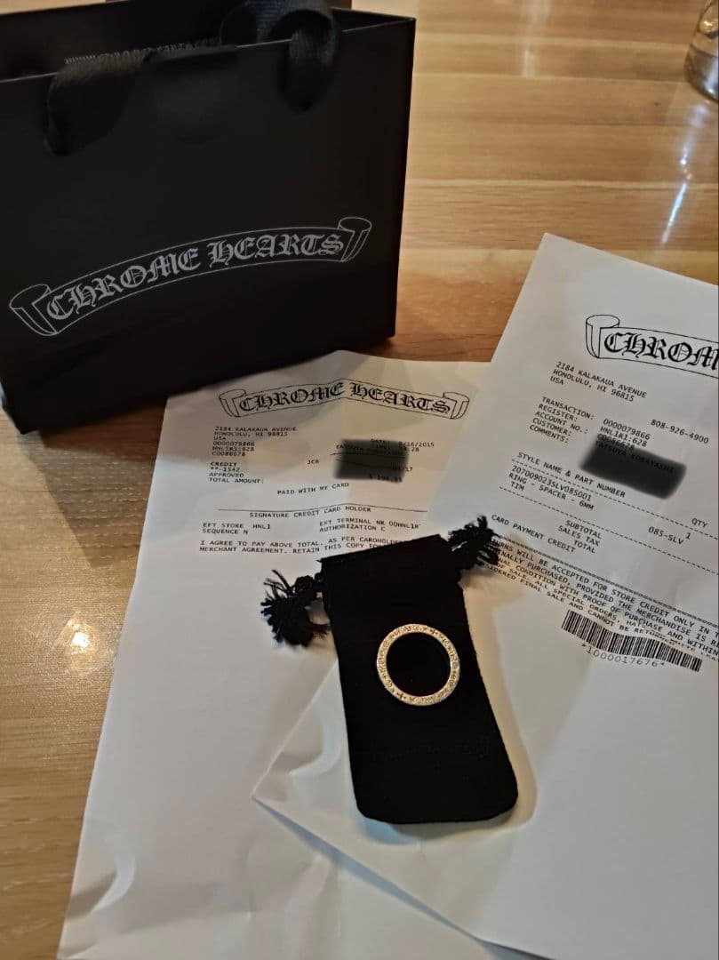 インボイス付　クロムハーツ 6mm スペーサーリング