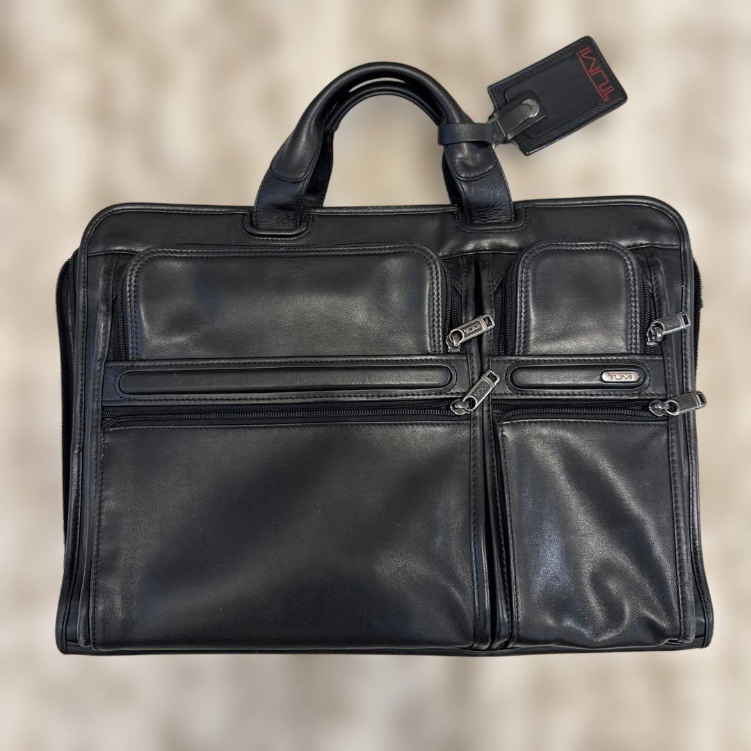 TUMI　ビジネスバッグ　オールレザー　T-pass A4収納　PC収納