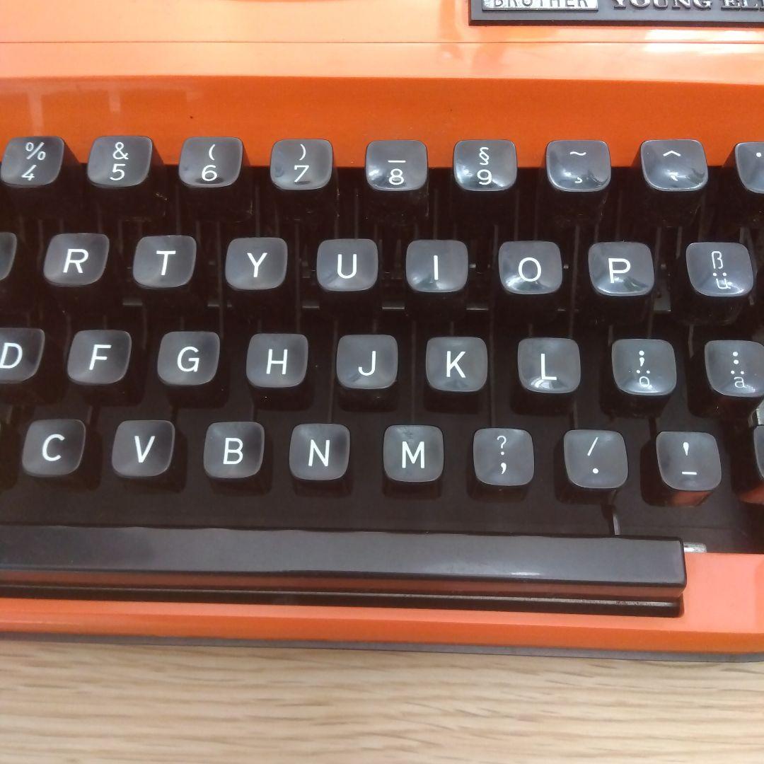 BROTHER YOUNG ELITE タイプライター オレンジ