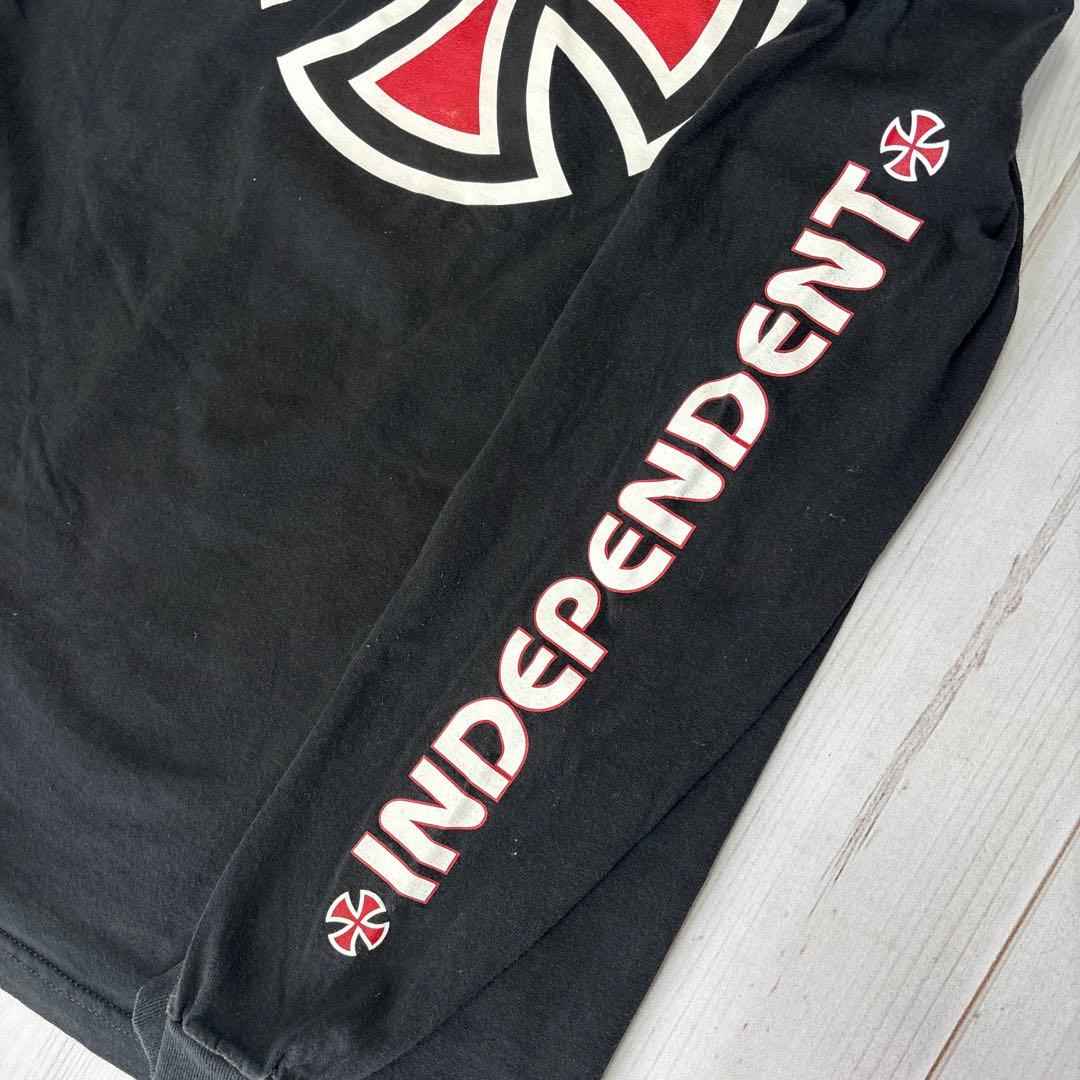 Independent アイアンクロス ロンT 再販不可 黒 L