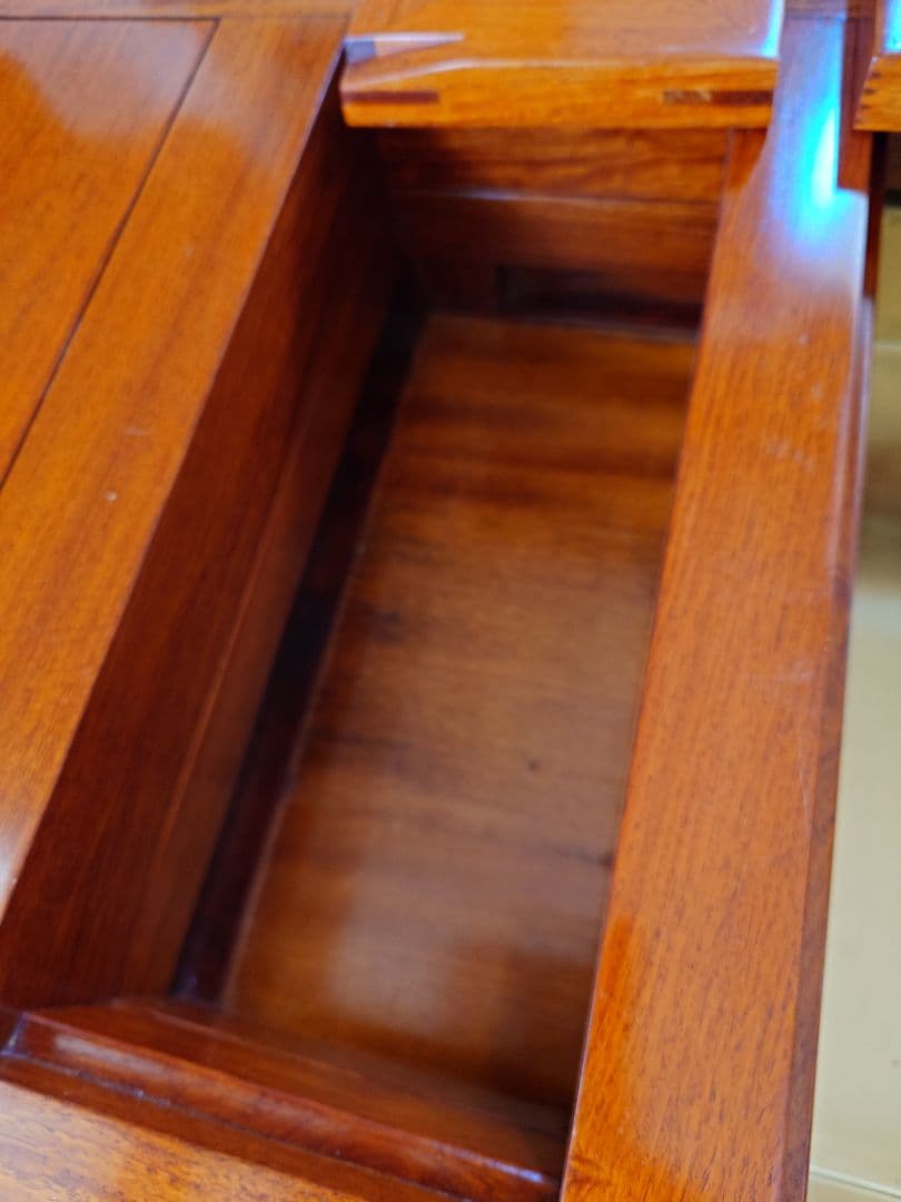 【ウラン④】囲炉裏 ダイニングテーブル 収納付きテーブル