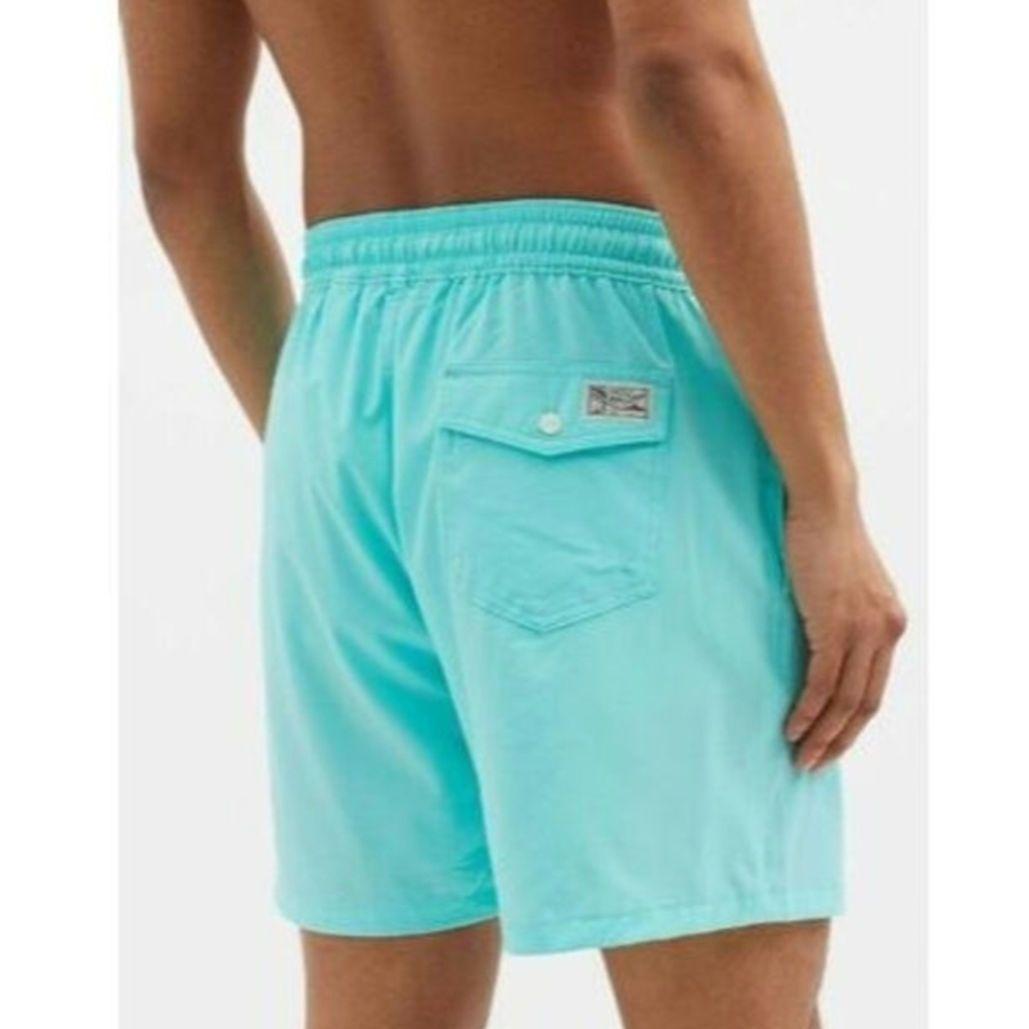 【新品】ラルフローレン Sサイズ メンズ水着 スイムトランクス ライトブルー